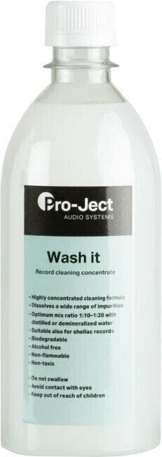 Producto de limpieza para discos LP Pro-Ject Wash It 500 ML Solución de limpieza Producto de limpieza para discos LP