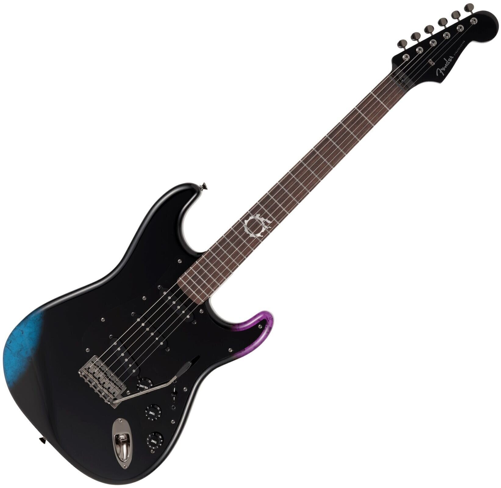 Electric guitar Fender Final Fantasy XIV Stratocaster RW Black Electric guitar