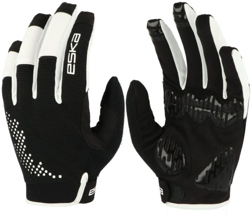 Kolesarske rokavice Eska Rebel Black/White 11 Kolesarske rokavice