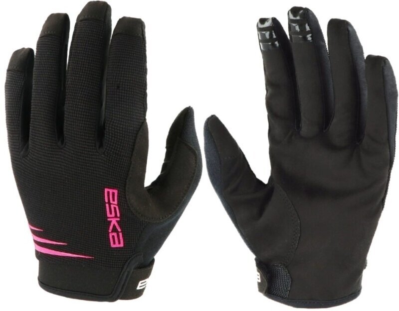 guanti da ciclismo Eska Pure Black/Pink 12 guanti da ciclismo