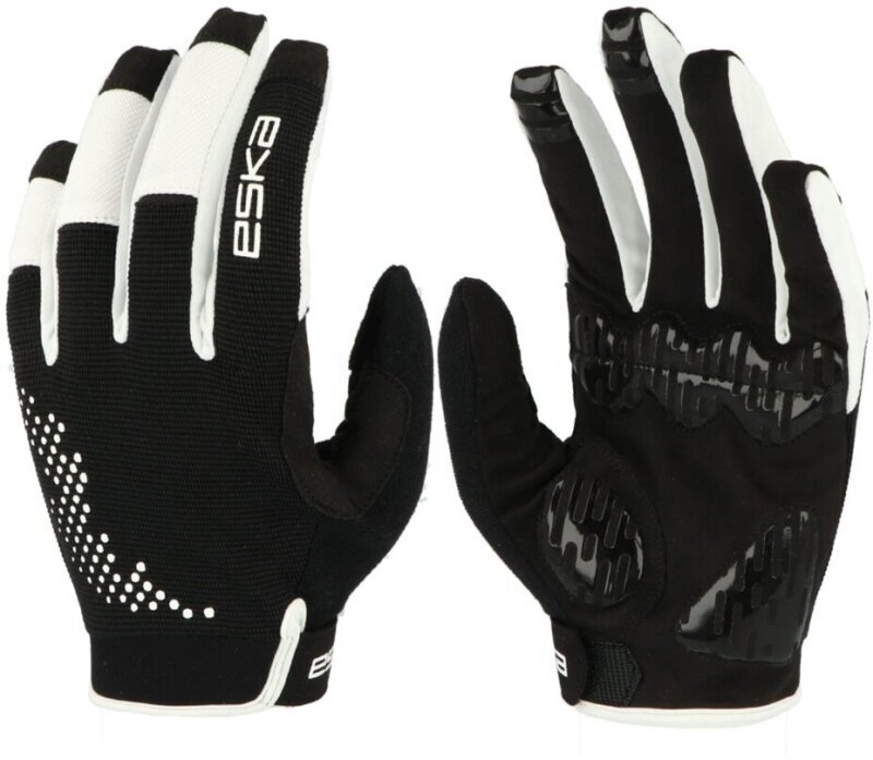 Kolesarske rokavice Eska Rebel Black/White 8 Kolesarske rokavice