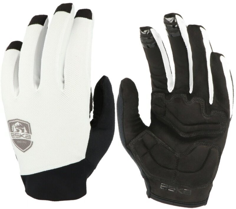 guanti da ciclismo Eska Spoke White/Black 8 guanti da ciclismo