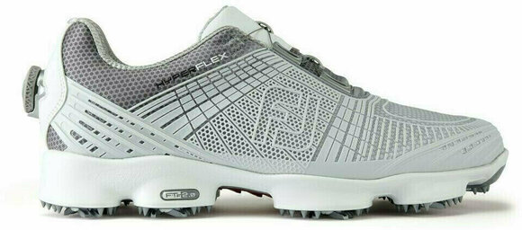 Мъжки голф обувки Footjoy Hyperflex II BOA Mens Golf Shoes Grey/Silver US 8,5 - 1