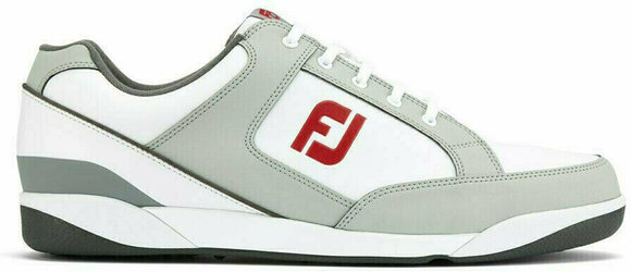 Heren golfschoenen Footjoy Originals Mens Golf Shoes White/Light Grey US 8 - 1