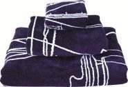 Zeilhanddoek Marine Business Clipper Towels Set - Navy