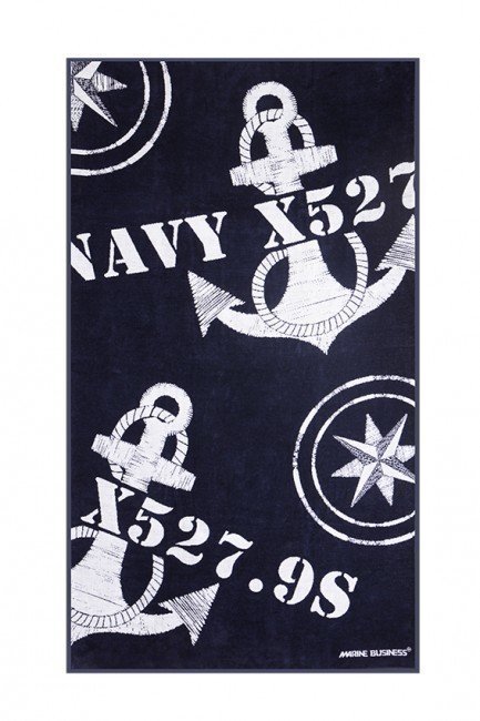 Zeilhanddoek Marine Business Freestyle Navy Towel with Pillow