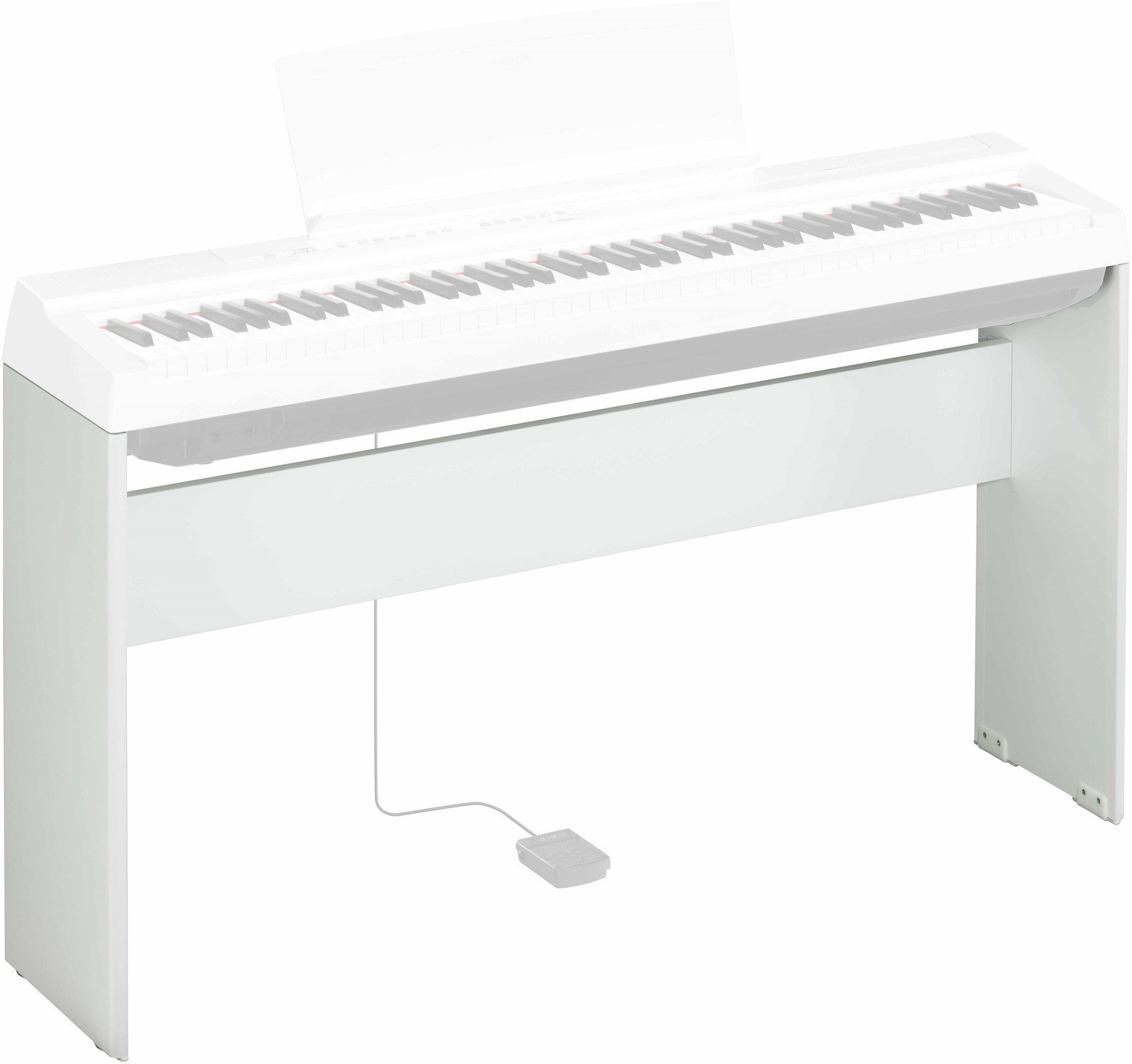 Dřevěný klávesový stojan
 Yamaha L-125 Bílá