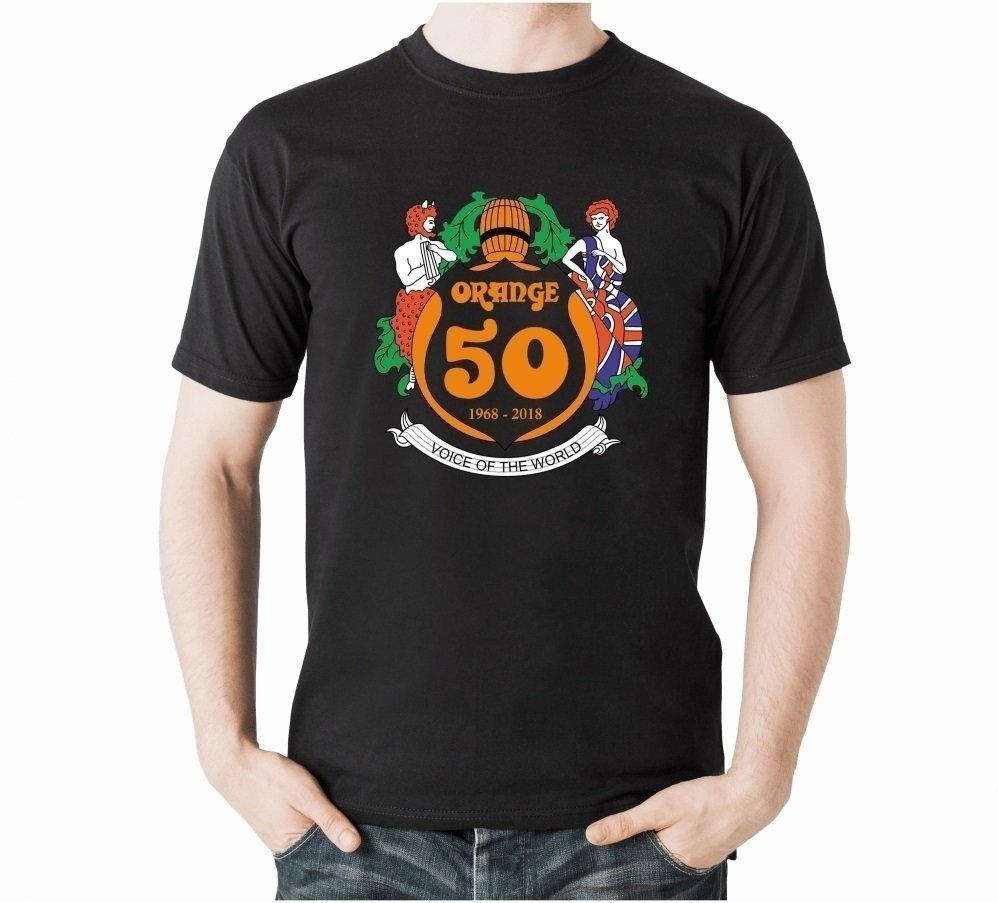 T-Shirt Orange 50th T-Shirt Black L