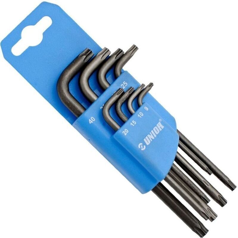 Chave inglesa Unior Set Of Wrenches with TX Profile In Plastic Clip T9 - T40 Chave inglesa