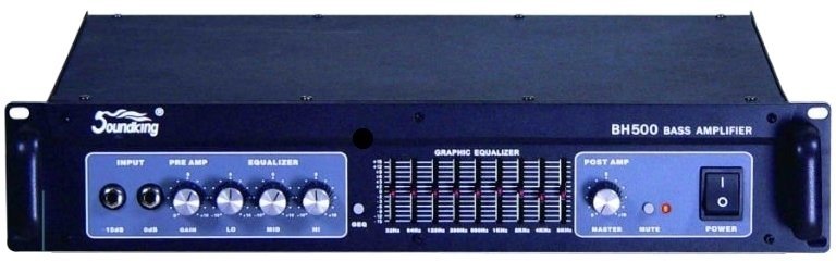 Solid-State Bass Amplifier Soundking BH500 500 Watt Bass Head