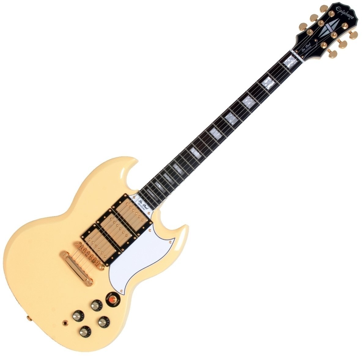 Elektrische gitaar Epiphone G 400 Custom Antique Ivory