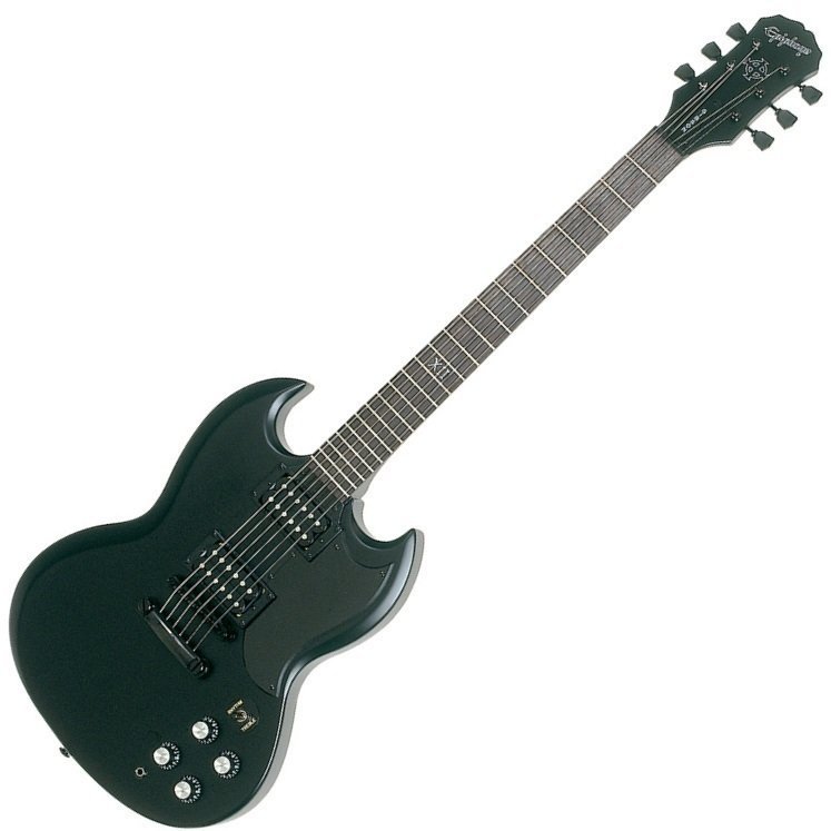 E-Gitarre Epiphone G 400 Goth Pitch Black
