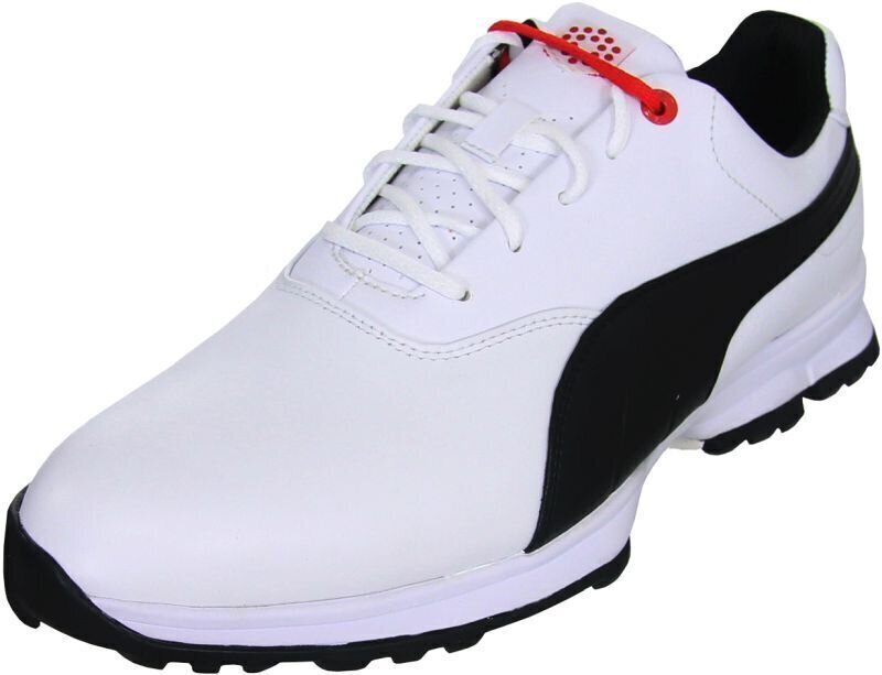 Calzado de golf para hombres Puma Ace Leather White-Navy 45