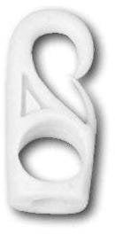 Κορδόνι Bungee, Ιμάντας Nuova Rade Snap Hook Polyamide White 4 mm