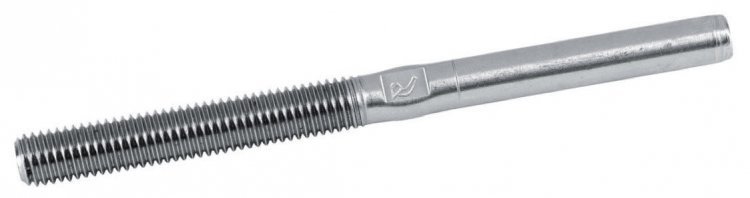 Wire Rope Terminal / Boat Rigging Screw Blue Wave Studterminal Stainless Steel - Metric Thread Left Type 12
