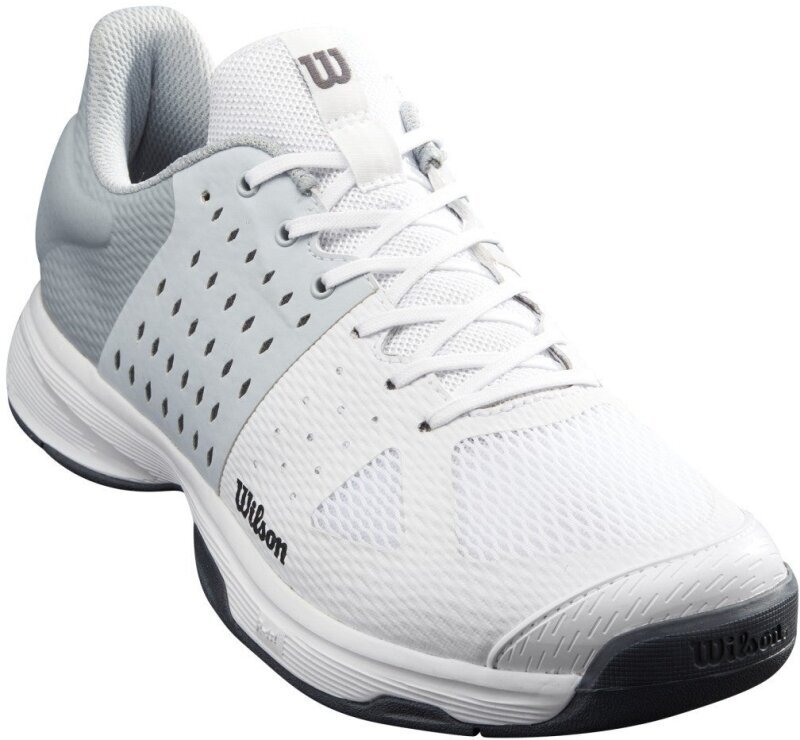 Men´s Tennis Shoes Wilson Kaos Komp Mens Tennis Shoe White/Pearl Blue/Ebony 41 1/3 Men´s Tennis Shoes