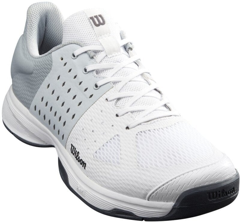 Men´s Tennis Shoes Wilson Kaos Komp Mens Tennis Shoe White/Pearl Blue/Ebony 45 1/3 Men´s Tennis Shoes