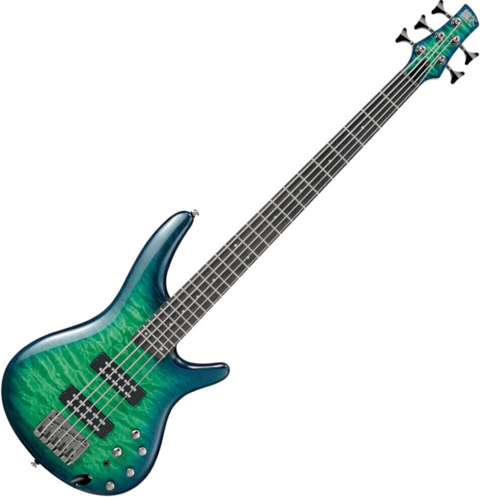 5-strängad basgitarr Ibanez SR405EQM Surreal Blue Burst