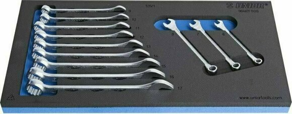Kľúč Unior Set of Short Combinations Wrenches in SOS Tool Tray Kľúč - 1