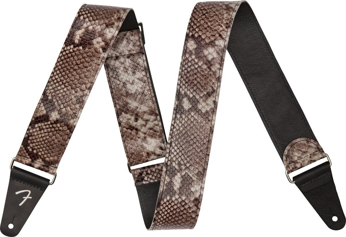 Leather guitar strap Fender Wild Faux Snakeskin Leather guitar strap Snakeskin