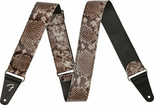Leather guitar strap Fender Wild Faux Snakeskin Leather guitar strap Snakeskin - 1