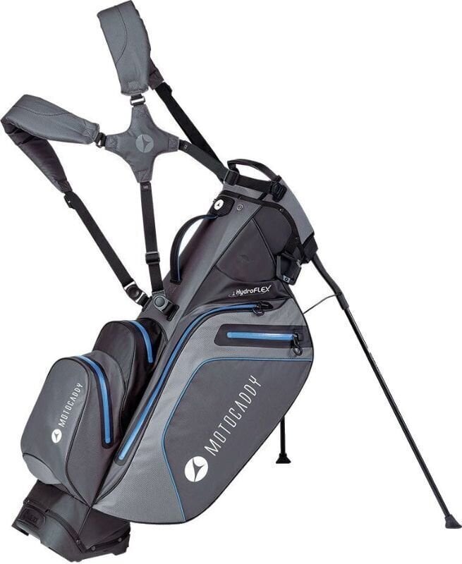 Golftaske Motocaddy Hydroflex 2021 Charcoal/Blue Golftaske