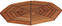 Stolik kokpitowy, fotel jachtowy Talamex Teak TableTop Eight 55 cm