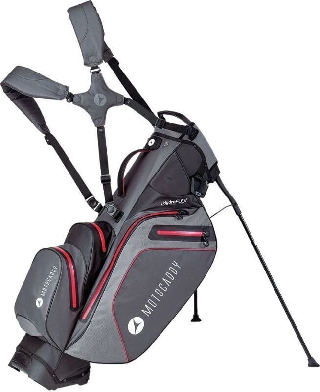 Golfbag Motocaddy Hydroflex 2021 Charcoal/Red Golfbag