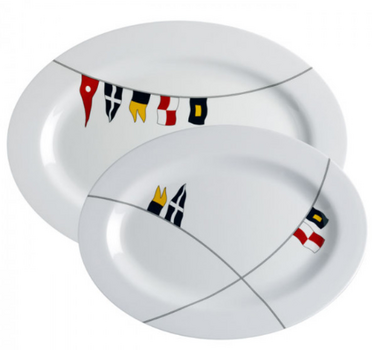 Marine Dishes, Marine Cutlery Marine Business Regata Melamine Set 2 Plate - 1