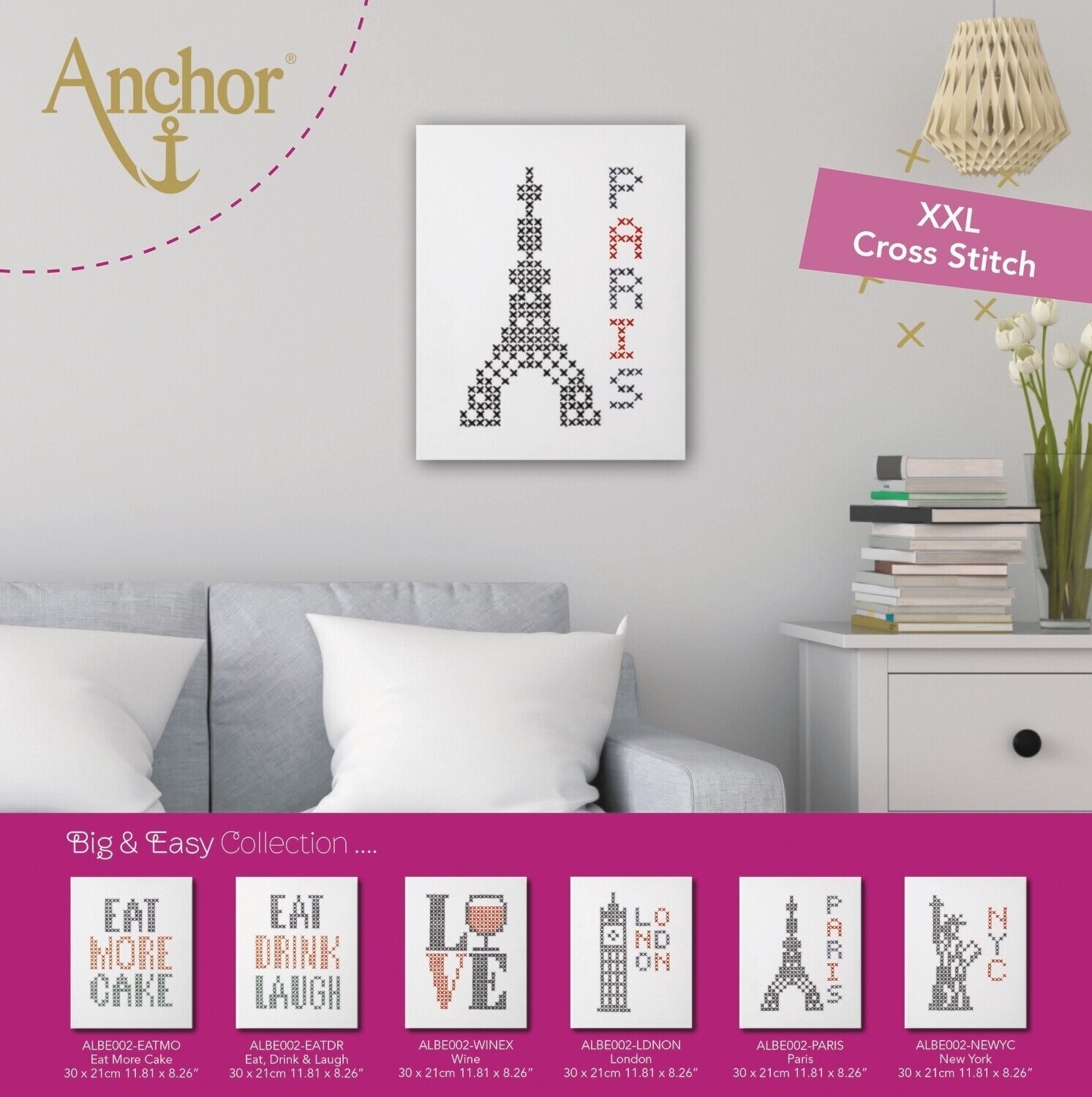 Set za vezenje Anchor ALBE002-PARIS
