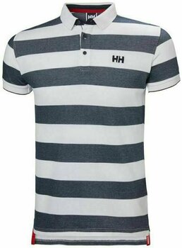 T-Shirt Helly Hansen Faerder Polo T-Shirt Navy Stripe S - 1