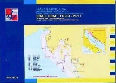 Nautisk pilotbog, nautisk søkort HHI Male Karte Jadransko More/Small Craft Folio Adriatic Sea Eastern Coast Part 1 - 1