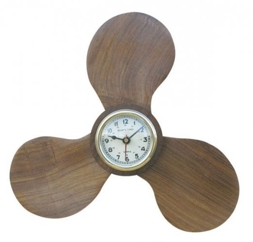 Marine Weather Instruments, Marine Clock Sea-Club Propellor clock
