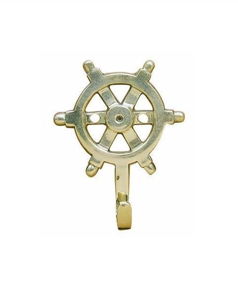 Nautische Schlüsselanhänger Sea-Club Keyholder Wheel - brass