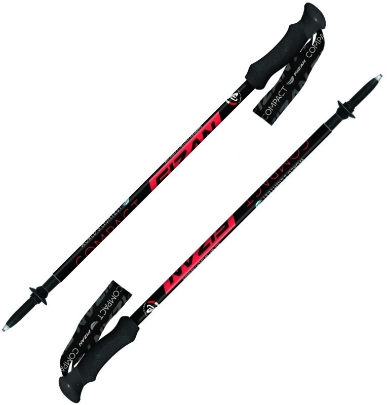 Trekking Poles Fizan Compact Red 59 - 132 cm