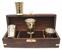 Námornický pohár, popolník Sea-Club 4 mini mugs brass - inside silverplated