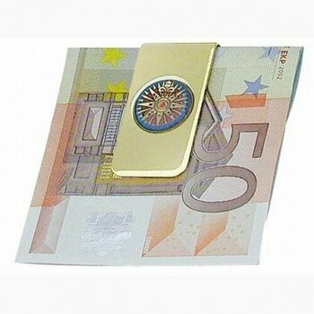 Nautical Gift Sea-Club Money Clip Compass Rose - brass - 1