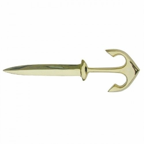 Nautical Gift Sea-Club Letter Opener Anchor - brass