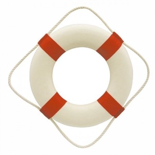 Nautical Gift Sea-Club Lifebelt white/red