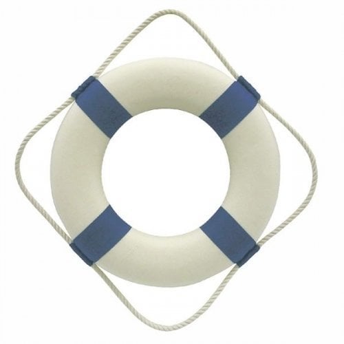 Nautical Gift Sea-Club Lifebelt white/blue