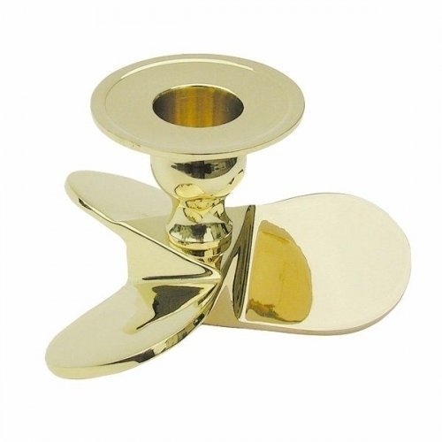 Nautical Gift Sea-Club Candlestand - Ship's propellor - brass