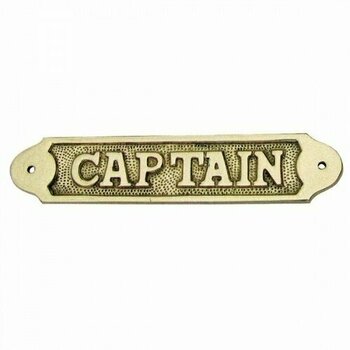 Marine Geschenkartikel Sea-Club Door name plate - Captain brass - 1