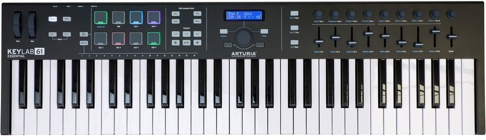 Clavier MIDI Arturia KeyLab Essential 61 Black Edition