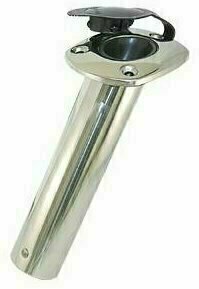 Boat Fishing Rod Holder Lindemann Rod Holder Stainless Steel  60° 38 mm with cap - 1