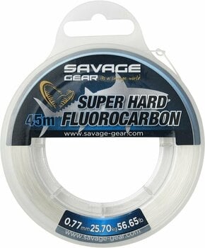 Fiskesnøre Savage Gear Super Hard Fluorocarbon Clear 0,77 mm 25,70 kg 45 m - 1