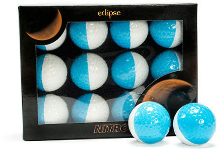 Palle da golf Nitro Eclipse White/Medium Blue