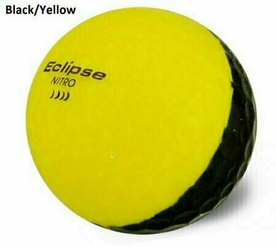 Golf žogice Nitro Eclipse Black/Yellow - 1