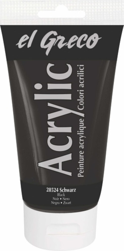 Peinture acrylique Kreul El Greco Peinture acrylique 150 ml Black