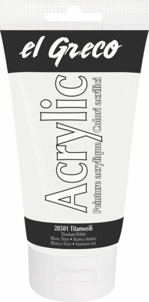 Pintura acrílica Kreul 28501 Acrylic Paint Titanium White 150 ml 1 pieza