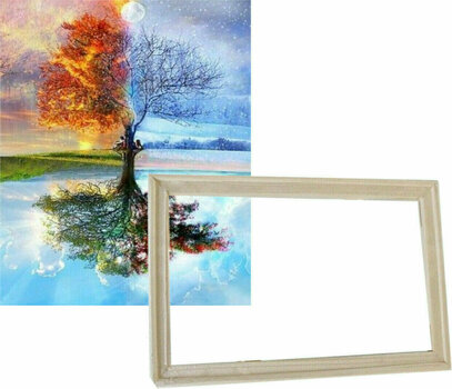 Painting by Numbers Gaira With Frame Without Stretched Canvas Tree Of The Seasons - 1